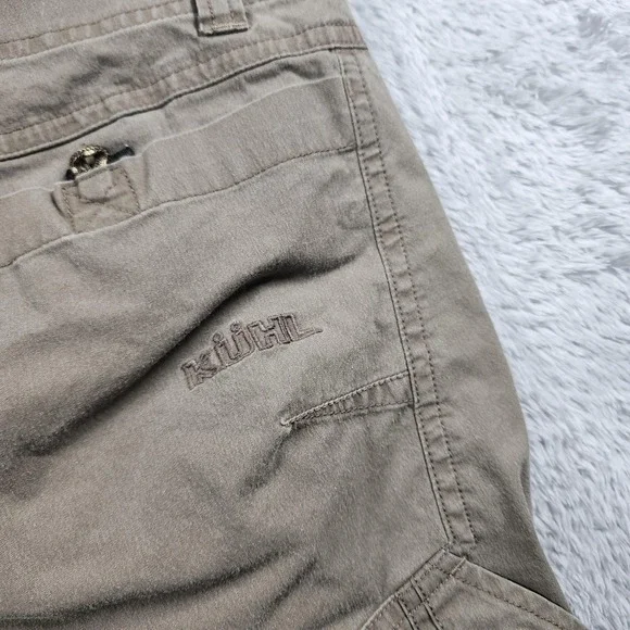 Kuhl Ramblr Shorts Mens 40 Beige Cargo Canvas Stretch Outdoor Hiking Travel - Picture 15 of 16